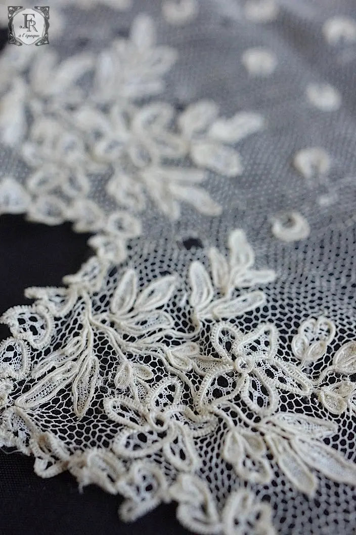 アンティークレース　dentelle ancienne アランソン　ハギレ .FR a l'epoque