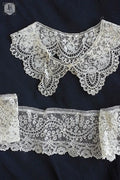 アンティークレース　dentelle ancienne ブリュクセルレース　ハギレ .FR a l'epoque