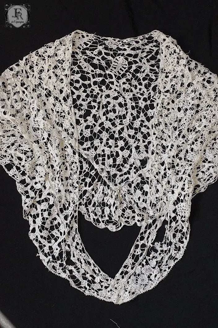 アンティークレース　dentelle ancienne フレミッシュ襟 .FR a l'epoque