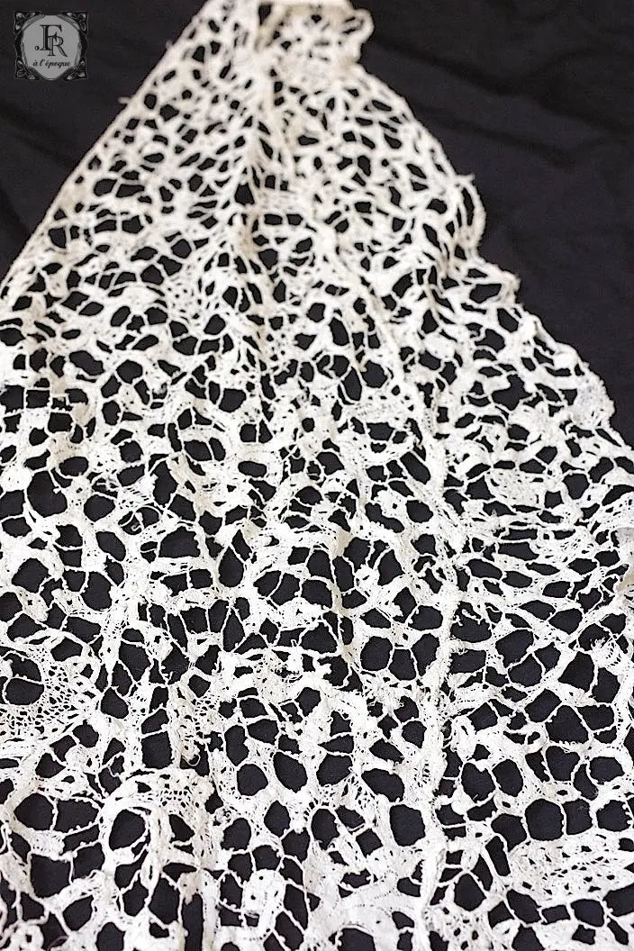 アンティークレース　dentelle ancienne フレミッシュ襟 .FR a l'epoque