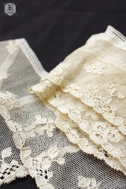 アンティークレース　dentelle ancienne ブラノレース .FR a l'epoque