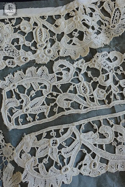 アンティークレース　dentelle ancienne モチーフレースシート .FR a l'epoque