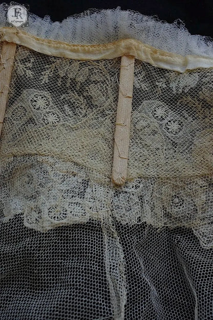 アンティークレース　dentelle ancienne ブリュクセル　スタンドカラー　 .FR a l'epoque