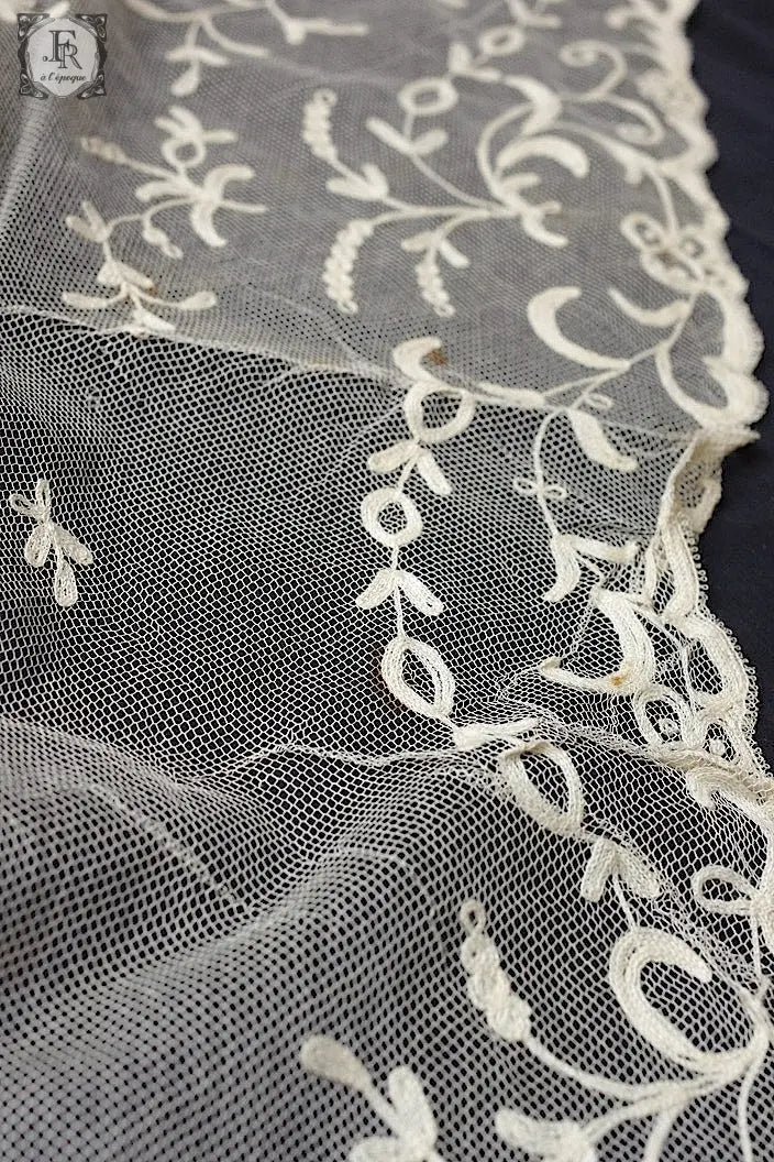 アンティークレース　dentelle ancienne ショール .FR a l'epoque