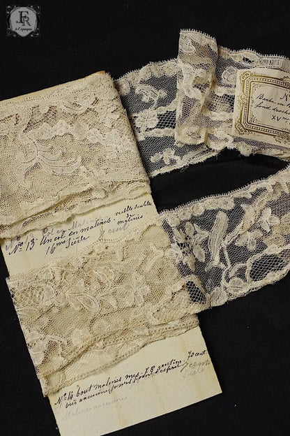 アンティークレース　dentelle ancienne ブリュクセルボビンレース .FR a l'epoque