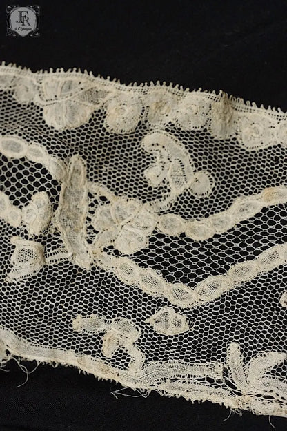 アンティークレース　dentelle ancienne ブリュクセルボビンレース .FR a l'epoque
