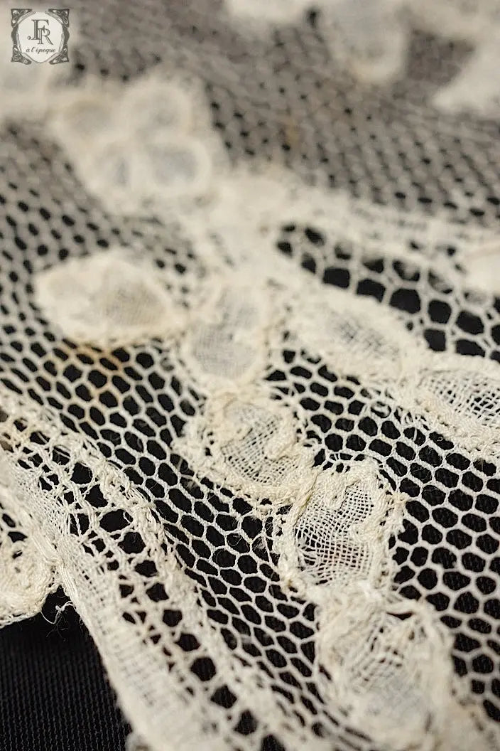アンティークレース　dentelle ancienne ブリュクセルボビンレース .FR a l'epoque