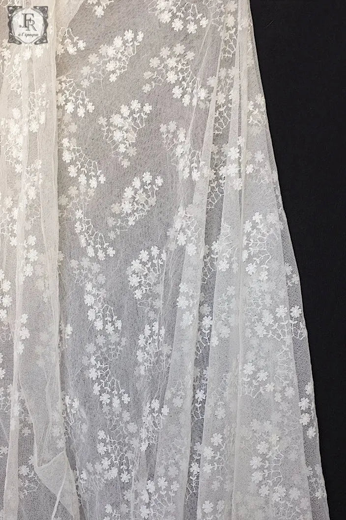 アンティークレース　dentelle ancienne 天蓋用レース生地 .FR a l'epoque