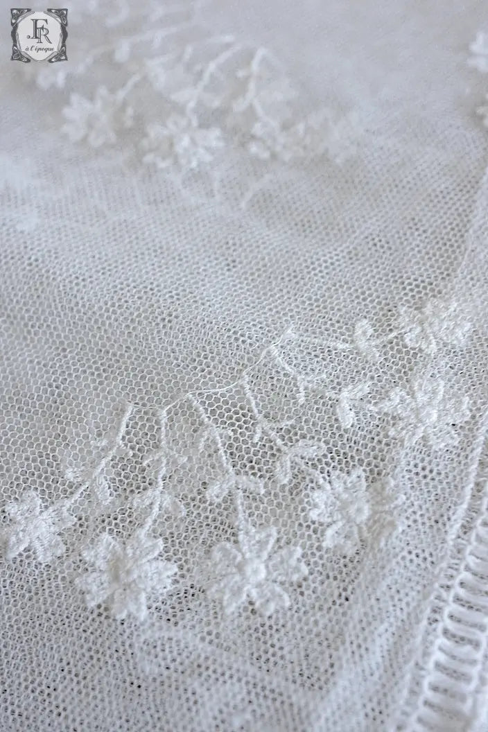 アンティークレース　dentelle ancienne 天蓋用レース生地 .FR a l'epoque