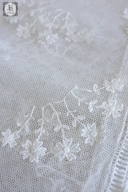 アンティークレース　dentelle ancienne 天蓋用レース生地 .FR a l'epoque