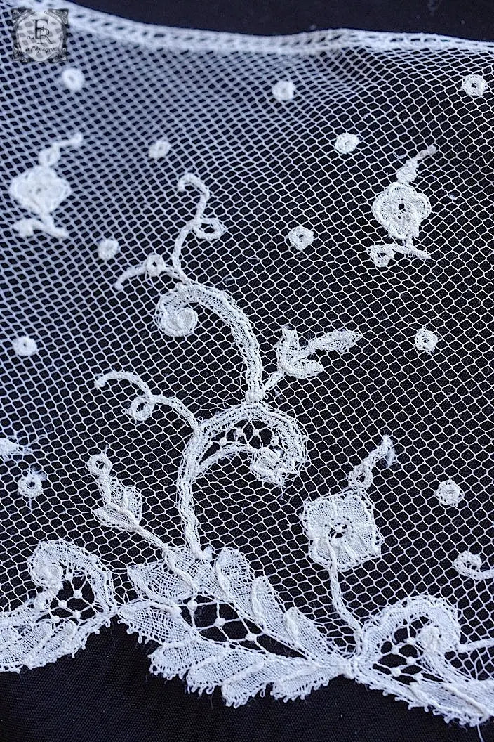 アンティークレース　dentelle ancienne アプリカッションアングレテール 226cm .FR a l'epoque