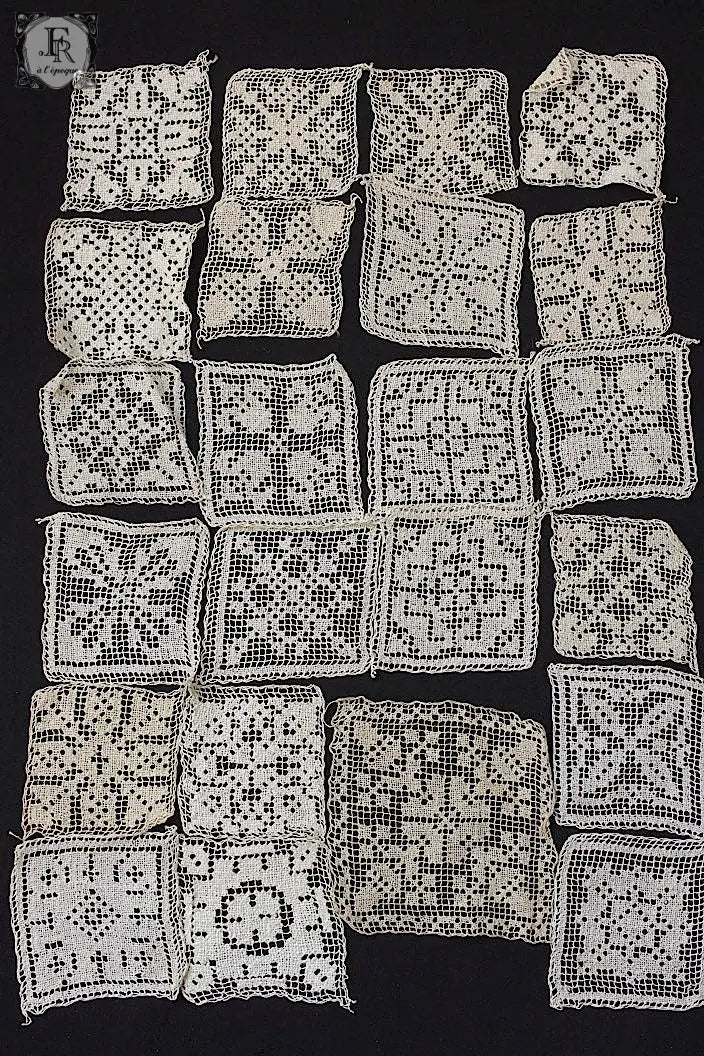 アンティークレース　dentelle ancienne モチーフ　23個 .FR a l'epoque