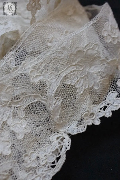 アンティークレース　dentelle ancienne アランソンレース　280cm .FR a l'epoque