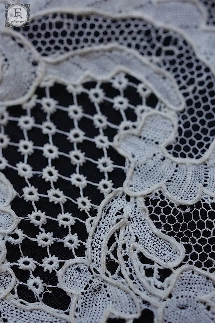 アンティークレース　dentelle ancienne アランソンレース　280cm .FR a l'epoque