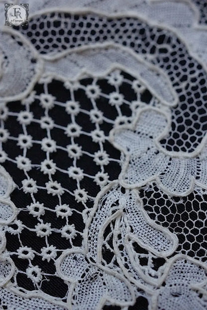 アンティークレース　dentelle ancienne アランソンレース　280cm .FR a l'epoque