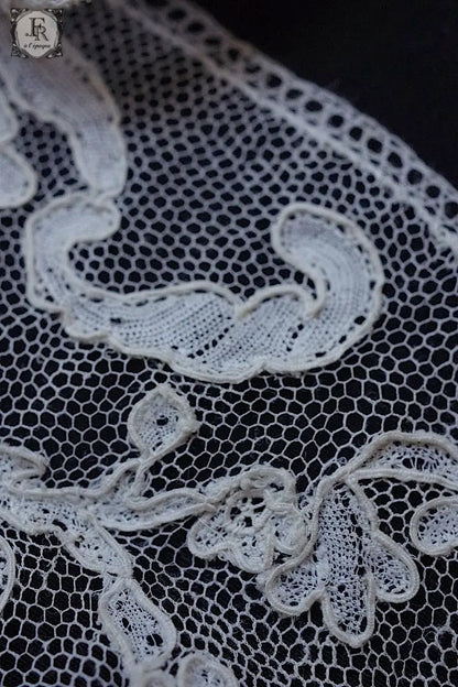 アンティークレース　dentelle ancienne アランソンレース　280cm .FR a l'epoque