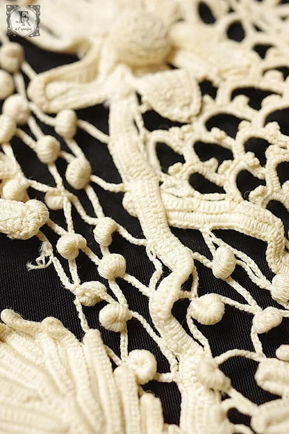 アンティークレース　dentelle ancienne クロシェレース2つ .FR a l'epoque