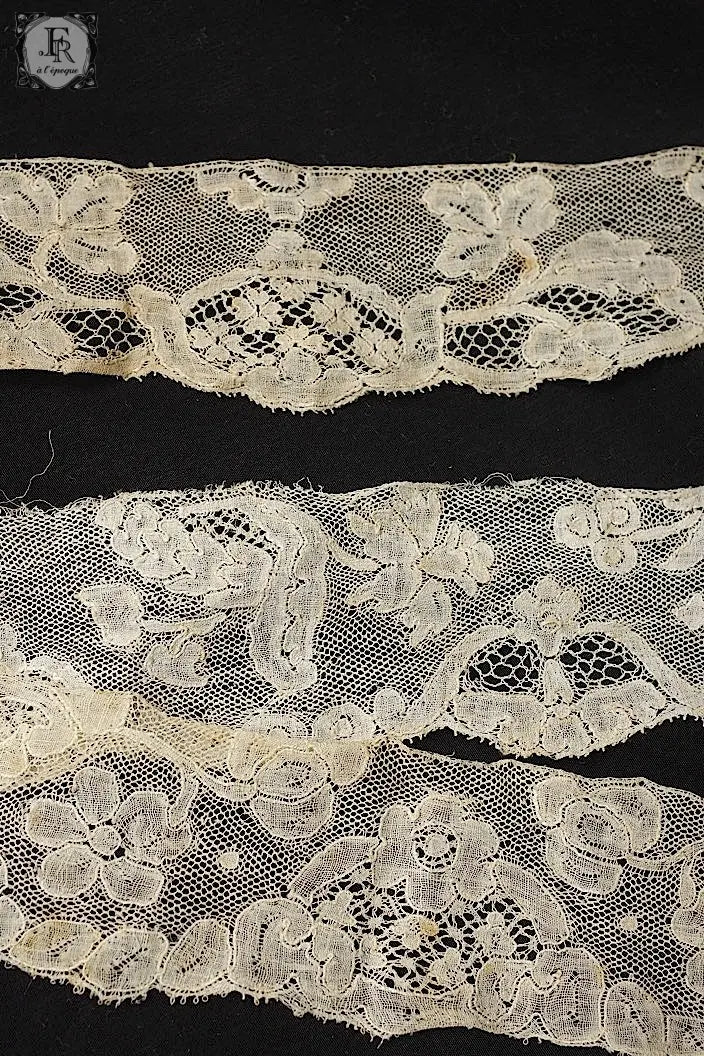 アンティークレース　dentelle ancienne マリンヌ3本 .FR a l'epoque