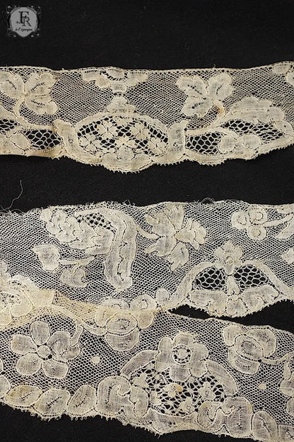 アンティークレース　dentelle ancienne マリンヌ3本 .FR a l'epoque