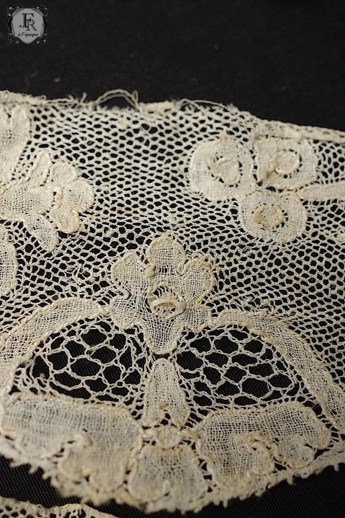 アンティークレース　dentelle ancienne マリンヌ3本 .FR a l'epoque
