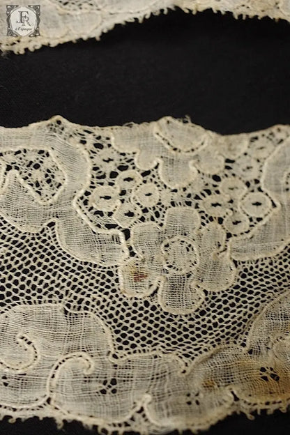 アンティークレース　dentelle ancienne マリンヌ3本 .FR a l'epoque