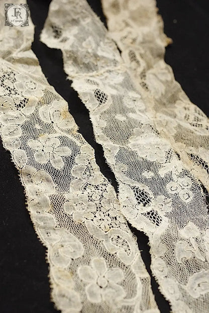 アンティークレース　dentelle ancienne マリンヌ3本 .FR a l'epoque