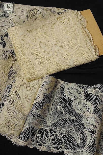 アンティークレース　dentelle ancienne ボビンレース　410cm .FR a l'epoque