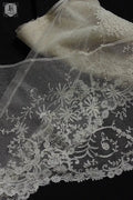 アンティークレース　dentelle ancienne アプリカッションアングレテール　430cm .FR a l'epoque