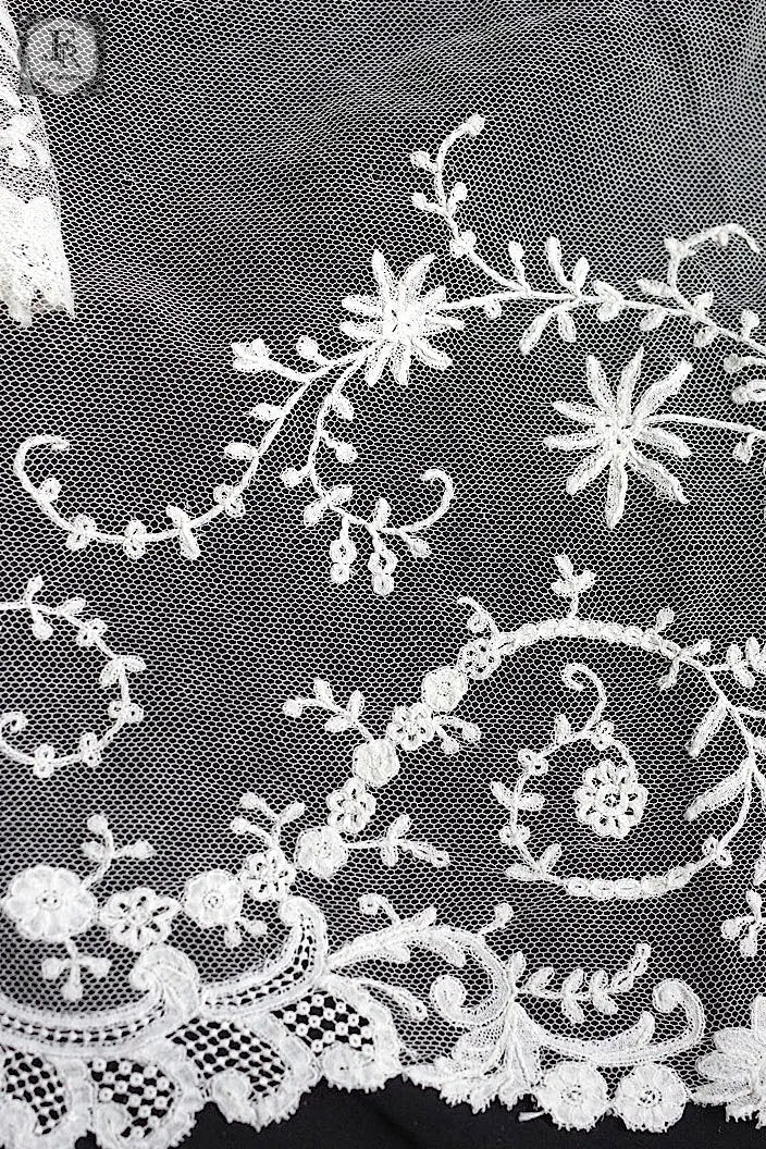 アンティークレース　dentelle ancienne アプリカッションアングレテール　430cm .FR a l'epoque