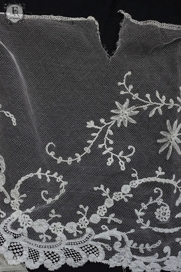 アンティークレース　dentelle ancienne アプリカッションアングレテール　430cm .FR a l'epoque