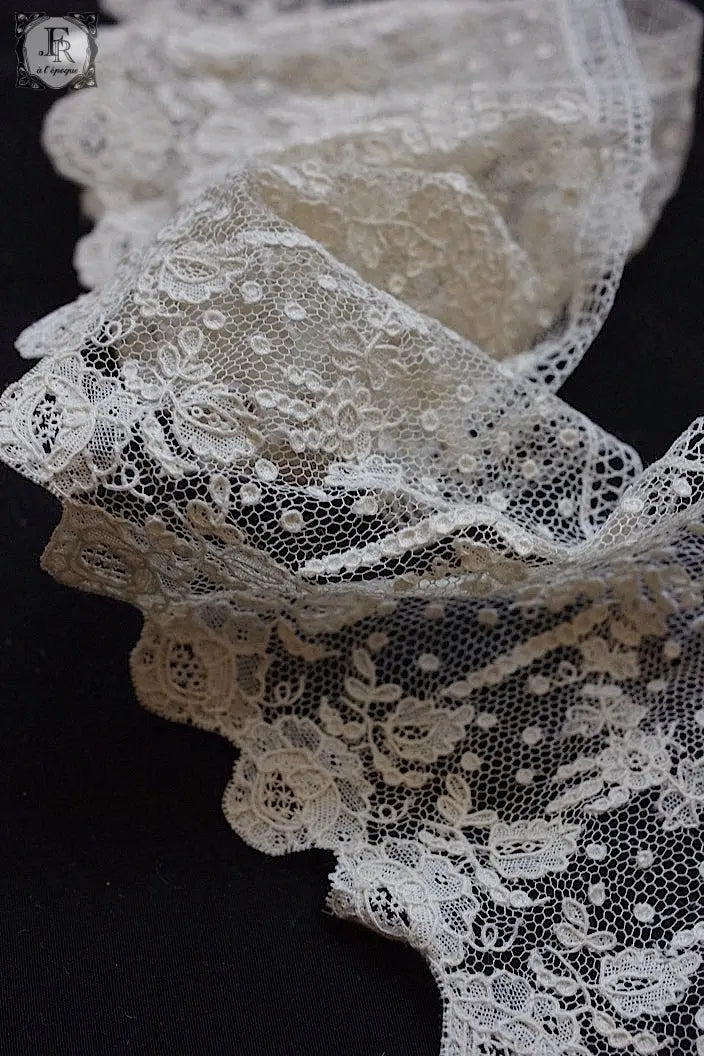 アンティークレース　dentelle ancienne アランソンレース　74cm .FR a l'epoque