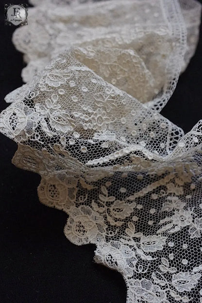 アンティークレース　dentelle ancienne アランソンレース　74cm .FR a l'epoque