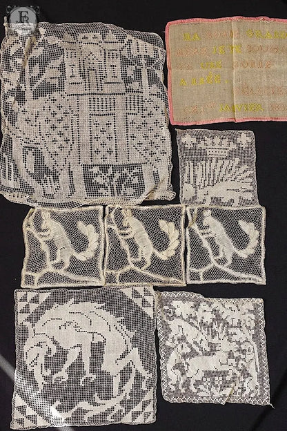 アンティークレース　dentelle ancienne モチーフ　8個 .FR a l'epoque