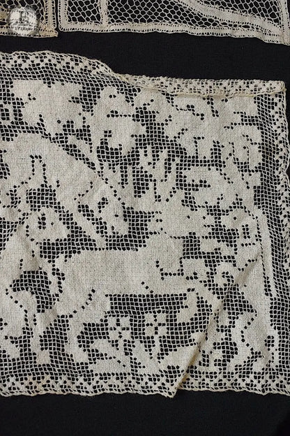 アンティークレース　dentelle ancienne モチーフ　8個 .FR a l'epoque