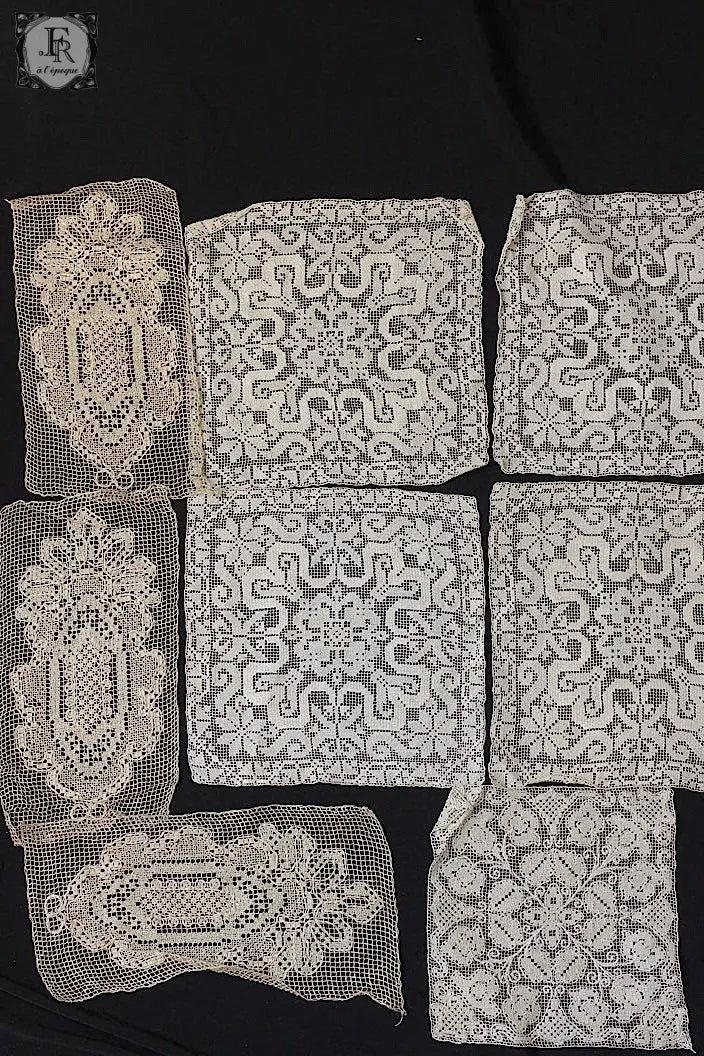 アンティークレース　dentelle ancienne モチーフ　8個 .FR a l'epoque
