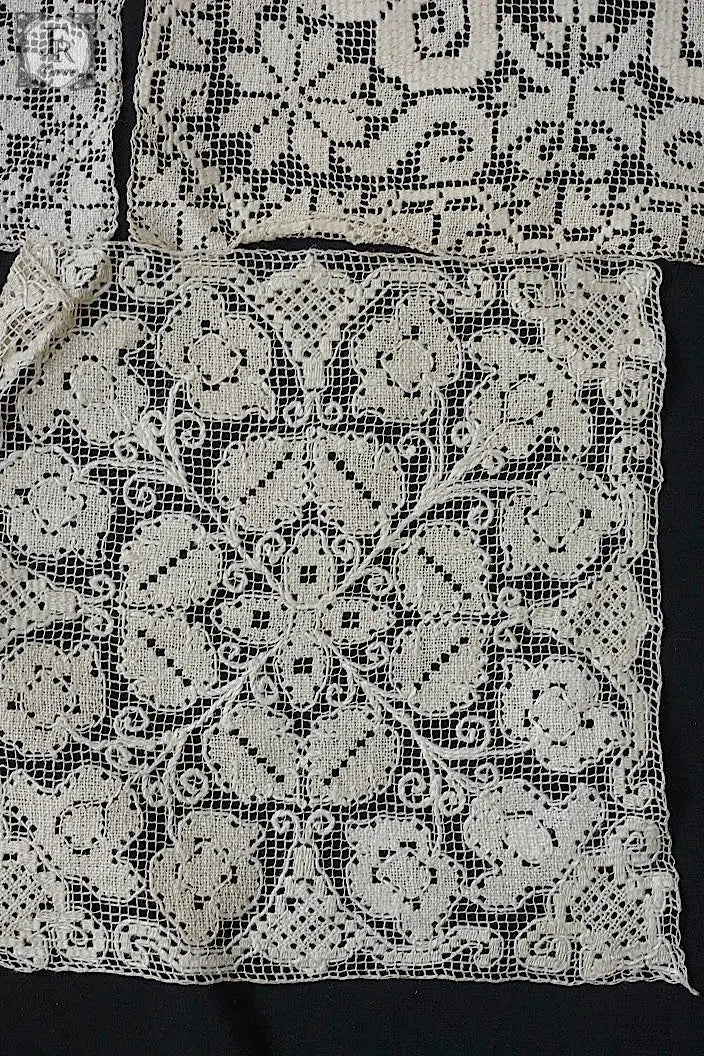 アンティークレース　dentelle ancienne モチーフ　8個 .FR a l'epoque