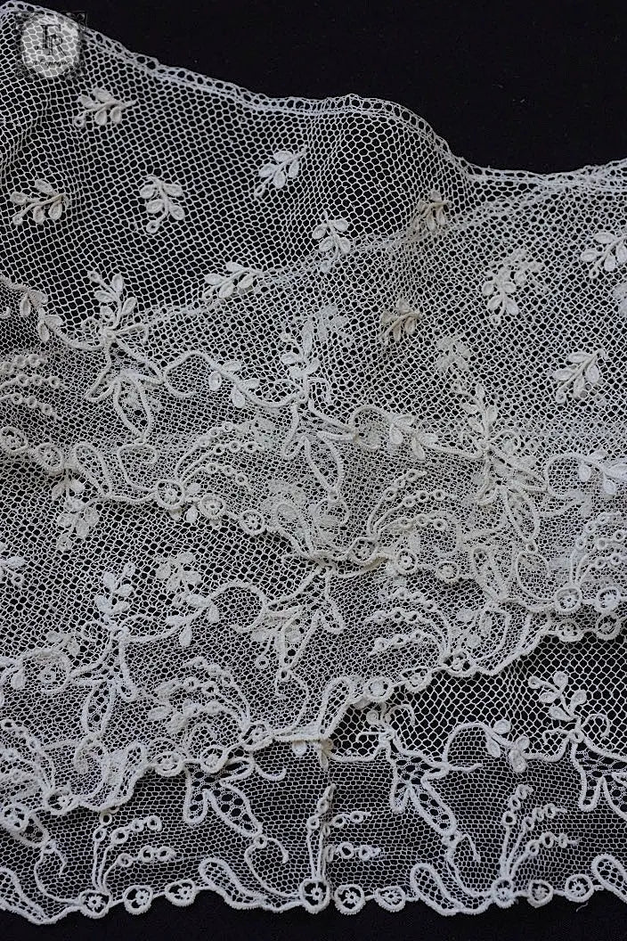 アンティークレース　dentelle ancienne アランソンレース　90cm .FR a l'epoque