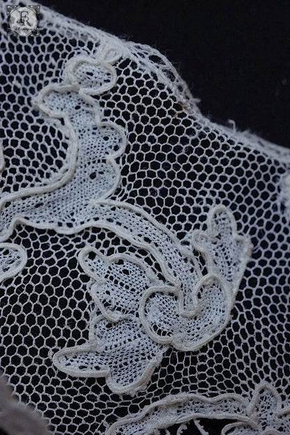 アンティークレース　dentelle ancienne アランソンレース　90cm .FR a l'epoque