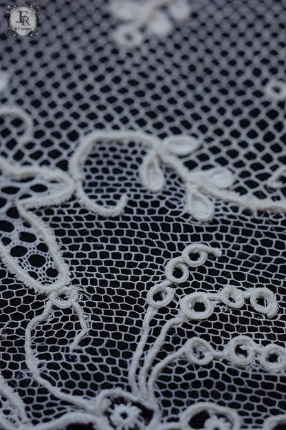 アンティークレース　dentelle ancienne アランソンレース　90cm .FR a l'epoque
