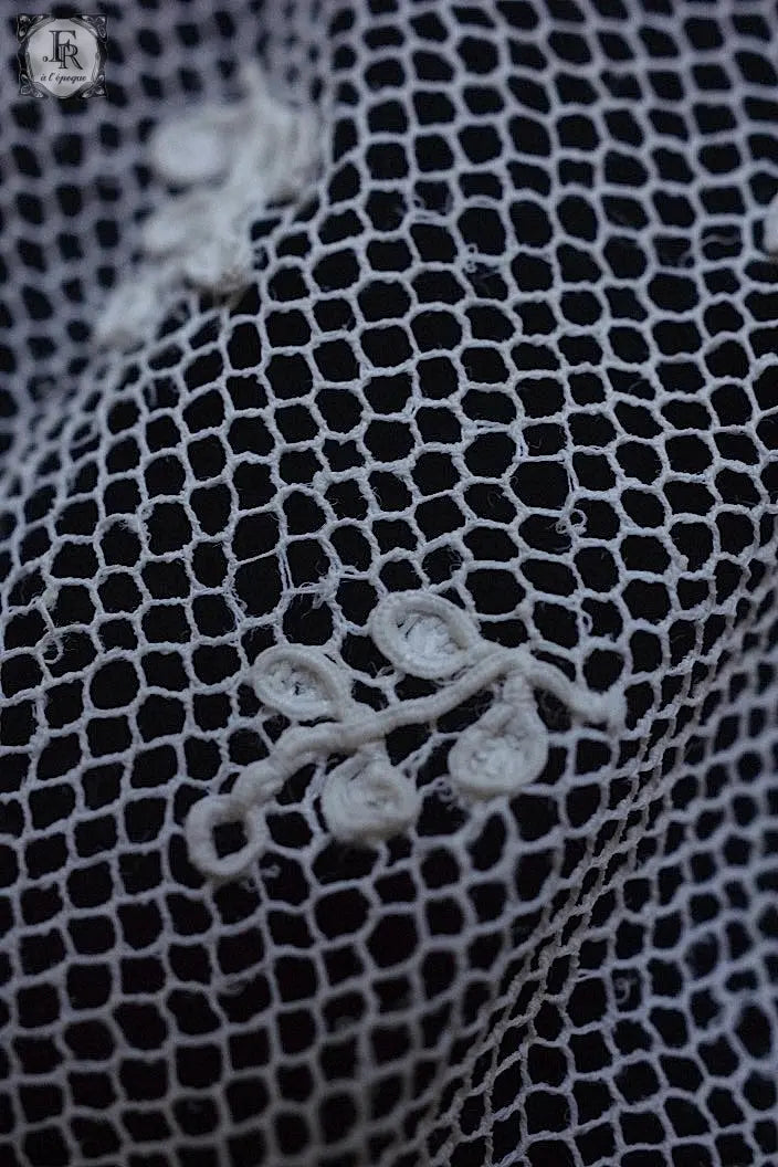 アンティークレース　dentelle ancienne アランソンレース　90cm .FR a l'epoque