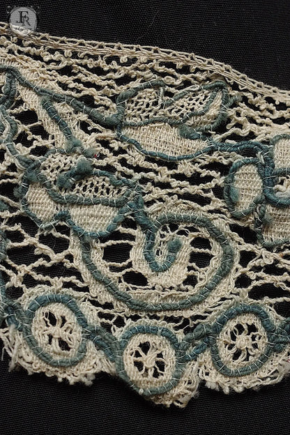 アンティークレース　dentelle ancienne antique lace 236cm .FR a l'epoque