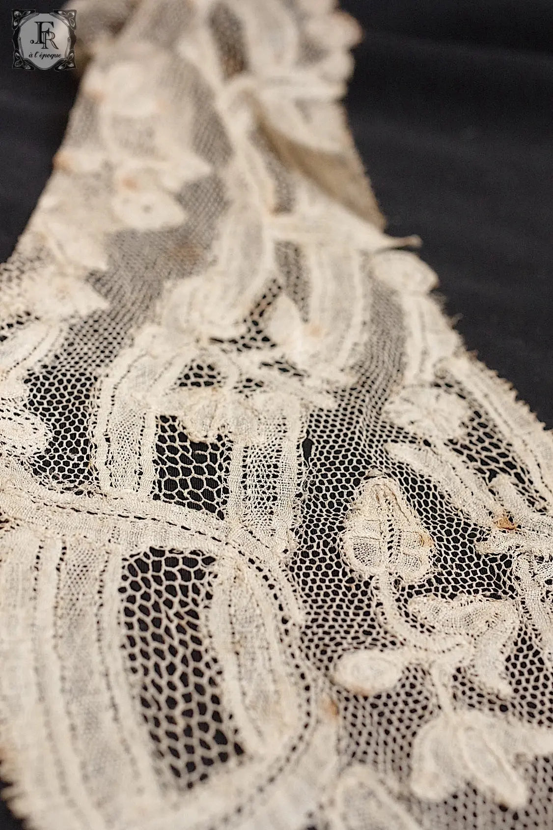 アンティークレース　dentelle ancienne antique lace 3本 .FR a l'epoque