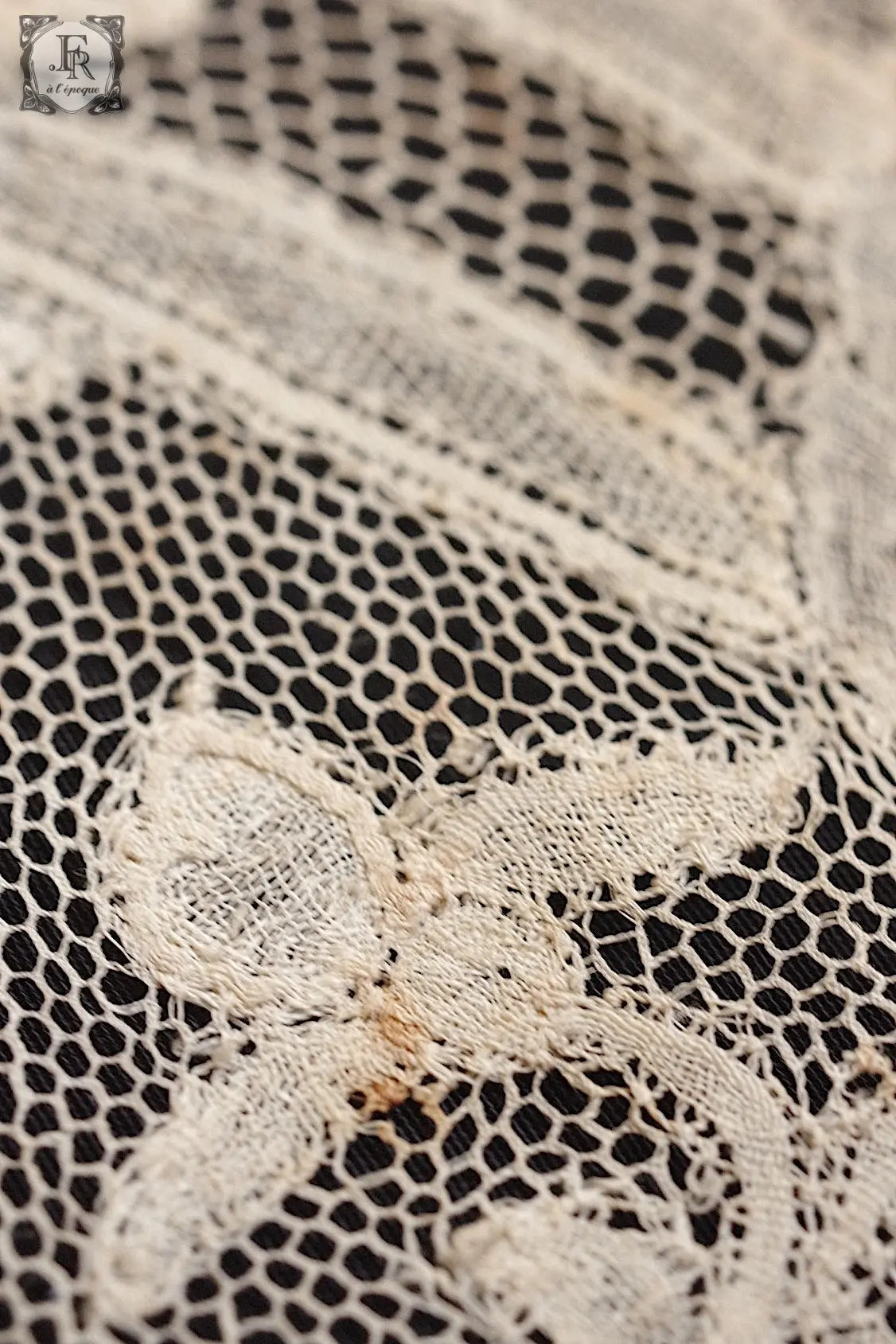 アンティークレース　dentelle ancienne antique lace 3本 .FR a l'epoque