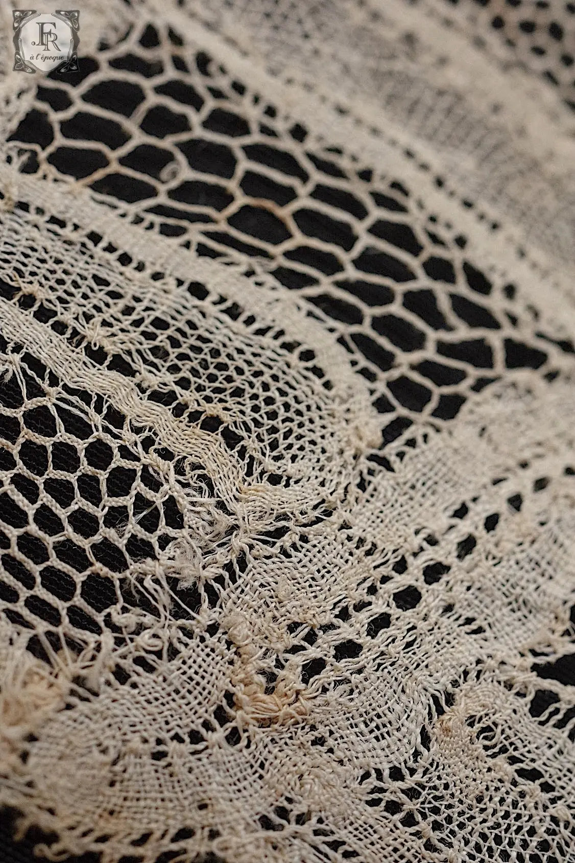 アンティークレース　dentelle ancienne antique lace 3本 .FR a l'epoque