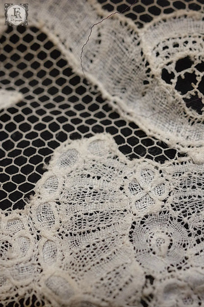 アンティークレース　dentelle ancienne antique lace 3本 .FR a l'epoque
