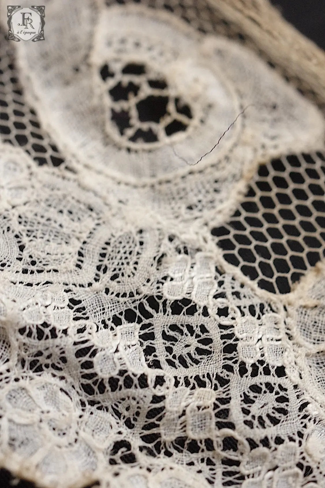 アンティークレース　dentelle ancienne antique lace 3本 .FR a l'epoque