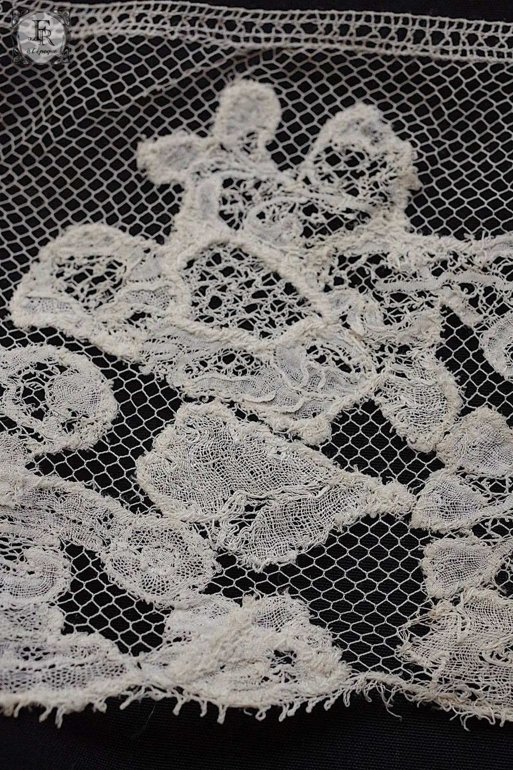アンティークレース　dentelle ancienne antique lace 3本 .FR a l'epoque