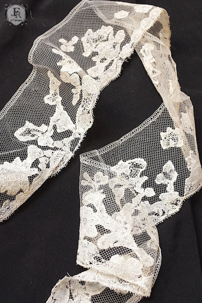 アンティークレース　dentelle ancienne antique lace 3本 .FR a l'epoque