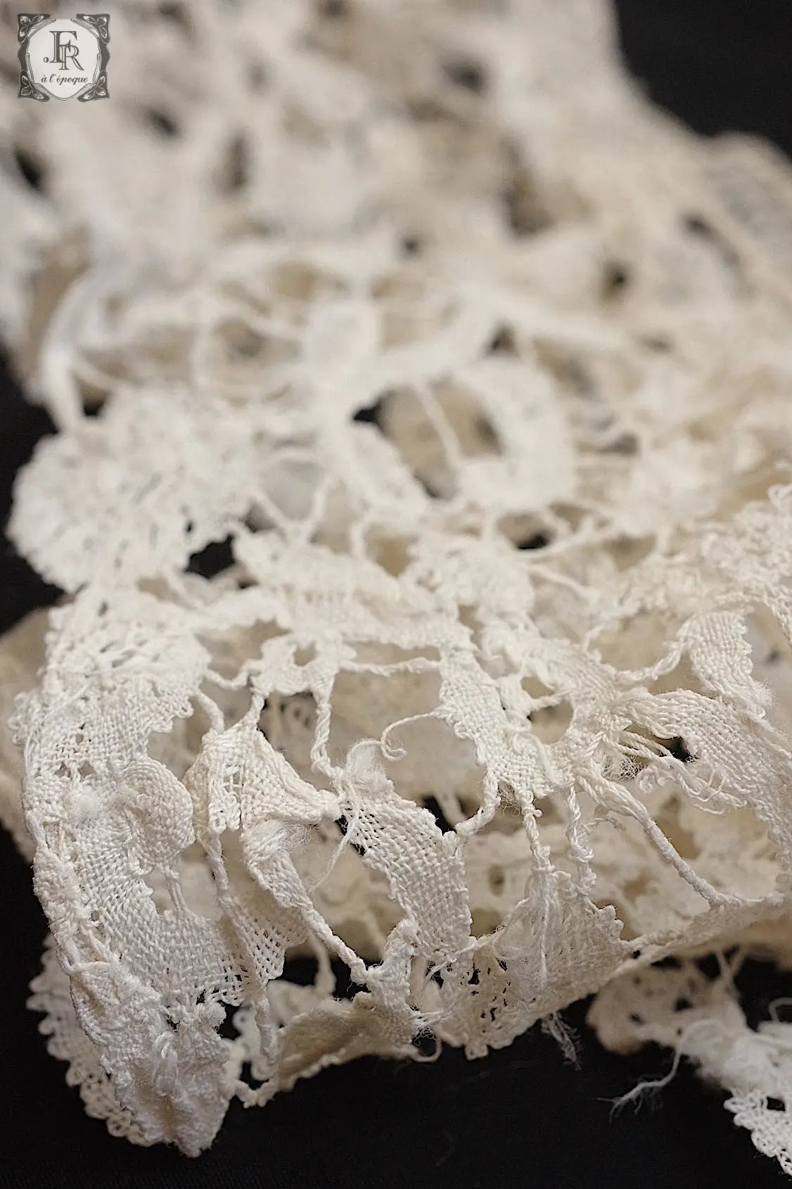 アンティークレース　dentelle ancienne antique lace ミラネーズ　ハギレ .FR a l'epoque