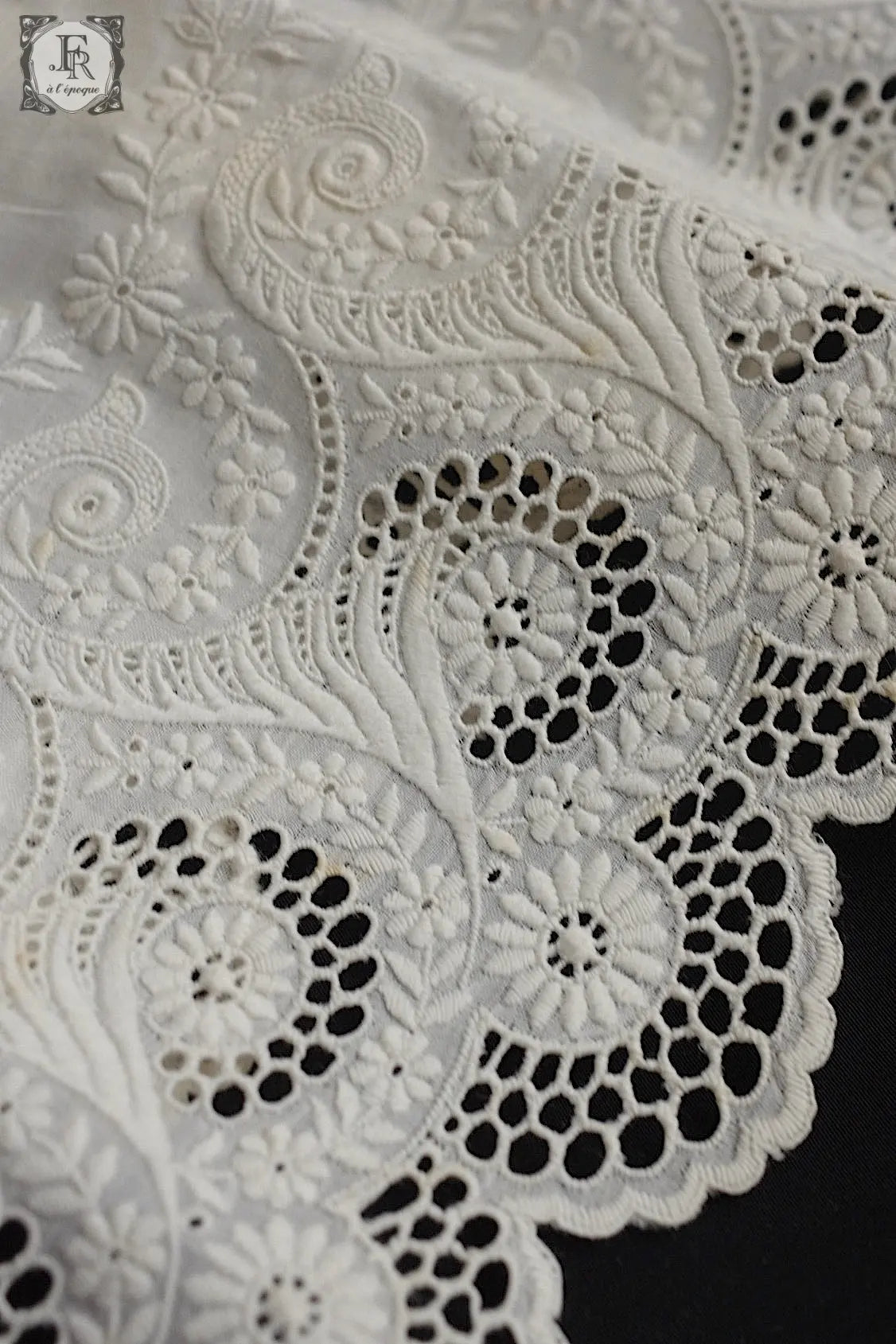 アンティークレース　dentelle ancienne antique lace カットワーク .FR a l'epoque